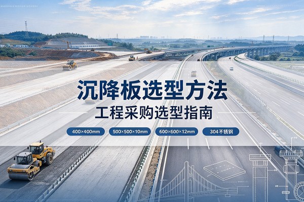 庐阳沉降板选择方法