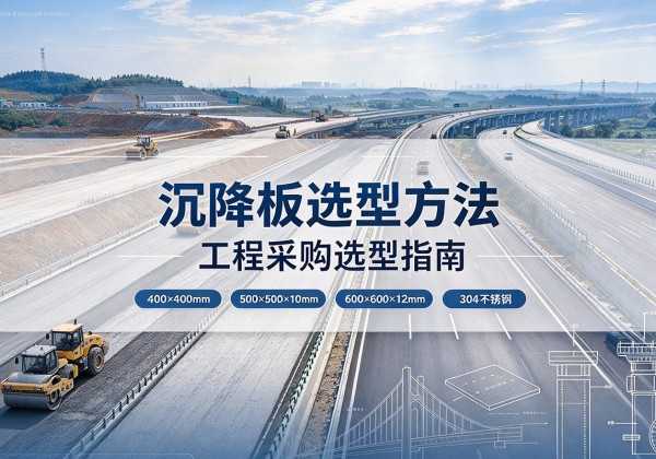 庐阳沉降板选择方法